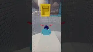 elytra rocket jumping with wind charges (new map on minecraft server) IP: elytrarush.com #minecraft