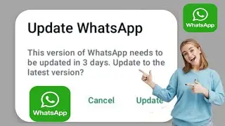 Mettre &agrave; jour WhatsApp Cette version de WhatsApp doit &ecirc;tre mise &agrave; jour dans 3 jours.