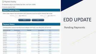 CA EDD Pending Payments to Paid