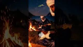 Desert Guitar Solo by Campfire #music #desert #shorts