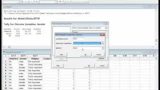 One Proportion Minitab Example