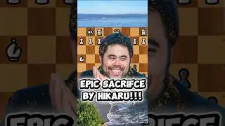 Epic queen sacrifice by Hikaru! #hikarunakamura #queensacrifice #chess #chessgame #onlinechess