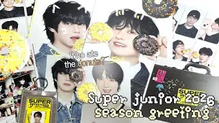 슈퍼주니어 2026 시즌그리팅 🍩 | 엘프로그 | 시그 분철 총대 브이로그 |  superjunior 2026 season greeting unboxing | 슈주 덕질로그