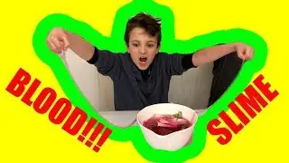 BLOOD SLIME!!! - RaifyD and DaddyD make some crazy Zimpli Kids slime - how thick and gooey is it?!