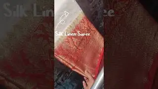 Silk Linen Dye Saree#youtube#shortvideo