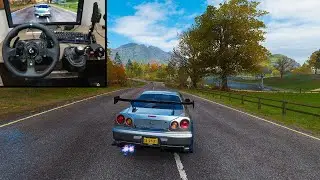 Forza Horizon 4 | 2002 NISSAN SKYLINE GT R V SPEC II (4K) | Gameplay Logitech G923 + Shifter