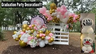 GRADUATION PARTY DECORATION 2023, AND PERSONALIZED BALLOON COLUMN!!!