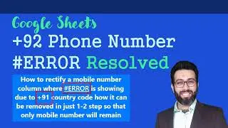 EXPERTS Use This Trick to Resolve Phone Number Errors in Google Sheets