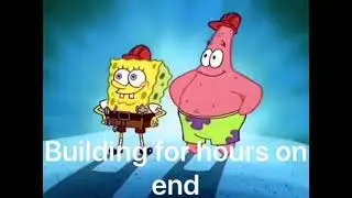 Minecraft portrayed by SpongeBob