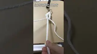 Twisted Spiral Knot Keychain