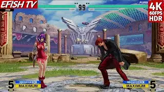 Афина Асамия против Иори Ягами (Самый сложный ИИ) &mdash; KOF XV