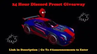 24 Hour Discord Crimson Racer Preset Giveaway | PS4 | Rocket League