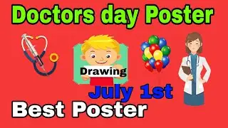 Doctors Day Drawing | Doctors Day Poster Making | Doctors Day Poster Making Ideas|Doctors Day Card