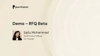 purchaser beta RFQ demo
