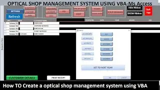 How to create an optical shop management system | VBA Microsoft Access Project