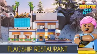 FLAGSHIP RESTAURANT - Gym - House Tour in Lego Fortnite Brick Life