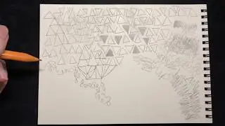 ASMR: Drawing triangles while going insane (No Talking)