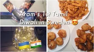 1st Diwali as a Tamil Family with Toddler in Sweden 🇺🇦🎇🤩 | NRI Tamil family in Sweden