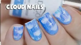 Easy cloud 🌨️ nail art ideas #nailart #trending #diy #youtube #viralvideo #tutorial #fashion #nails 