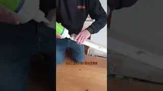 Fitting skirting board with DIY tools 🪚