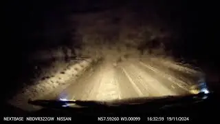 Driving in Scotland in the snow & lost control, briefly 😢