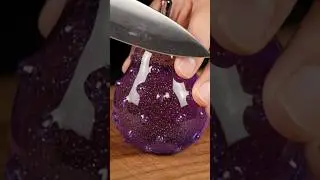 Slicing a Purple Glass Cactus Pear in 8K ASMR 🌵✨ | Oddly Satisfying Crystal Cuts #shorts #asmr #ai