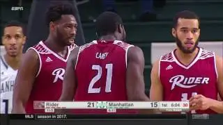 Rider vs Manhattan basketball 2017 (Jan. 13)
