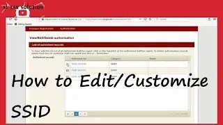 How to Edit / Customize SSID