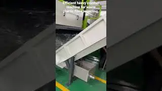 How efficient Plastic film crusher machine with friction washer.