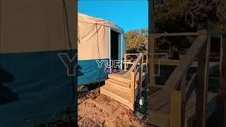 Tour our yurt with me! #yurtlife #johnnyyurts #texashillcountry