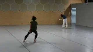 Spontaneous performance during the 60 days with David Zambrano. Tic Tac Art Center. 2019