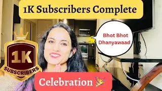 Finally 1K Subscribers Complete | 1K Celebration Vlog 🎊🎉