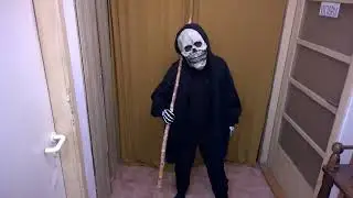 Scary Skeleton costume, smrtka, kostlivec, smrtak