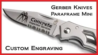 Concrete Inspection Services - Gerber Paraframe Mini - Serrated Knife