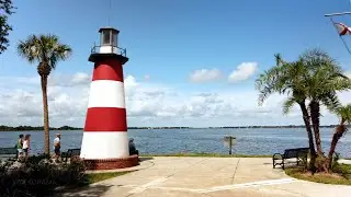 Florida Walk: the Iconic Lighthouse in Mount Dora &middot; Orlando Suburbs 4K