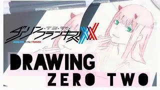 Kiweez_ - Drawing Zero Two - [Darling in the Franxx] - Watercolour Painting