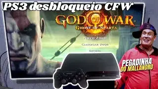 PS3 com saga GOD OF WAR completa