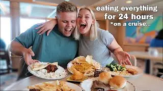 EATING EVERYTHING WE WANT FOR 24 HOURS ON A CRUISE