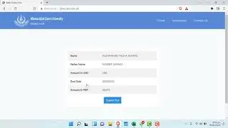 How to pay online fee process for International students of AIOU