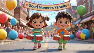 Good Manners Parade | Teaching Kindness & Polite Words for | Nursery Rhymes & Kids Songs | JeppTv