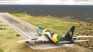UNBELIEVABLE Takeoff Power | Boeing 747 Dominates a Coastal Runway