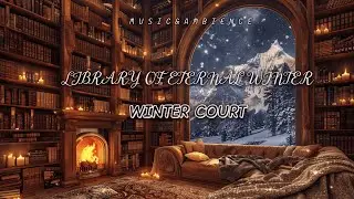 Library of Eternal Winter Court | ACOTAR-Inspired Magical Music | Calm and Relaxing Peaceful Sleep