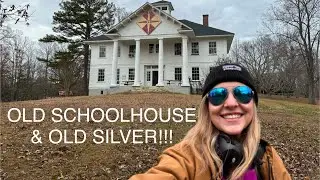 Old Silver Coins Found Metal Detecting Old Schoolhouse Built in the Early 1900s