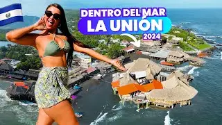 RESTAURANTE  DENTRO del MAR en El Salvador! 🌊🇸🇻 Playa Las Tunas, LA UNION