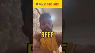 Krsna Vs Dino James 😡 #shorts #krsna #ytshorts #hiphopnews