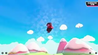 This guy is cheating flying on FallGuys