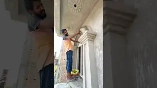 Amazing window round aarch molding pipe bit making process #shorts #window #molding #art #design