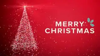 🎄 silver tree | merry christmas || red background || Christmas Background loop