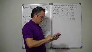 Ch 3.3 Calculating the Mean and Standard Deviation of a Frequency table, or grouped data