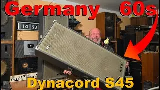 Vintage 1960s Dynacord S45 Professional Speakers Sound Test